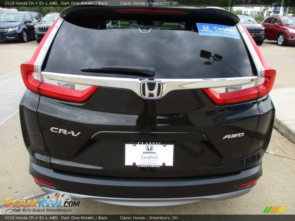 2018 Honda CR-V EX-L AWD Dark Olive Metallic / Black Photo #7
