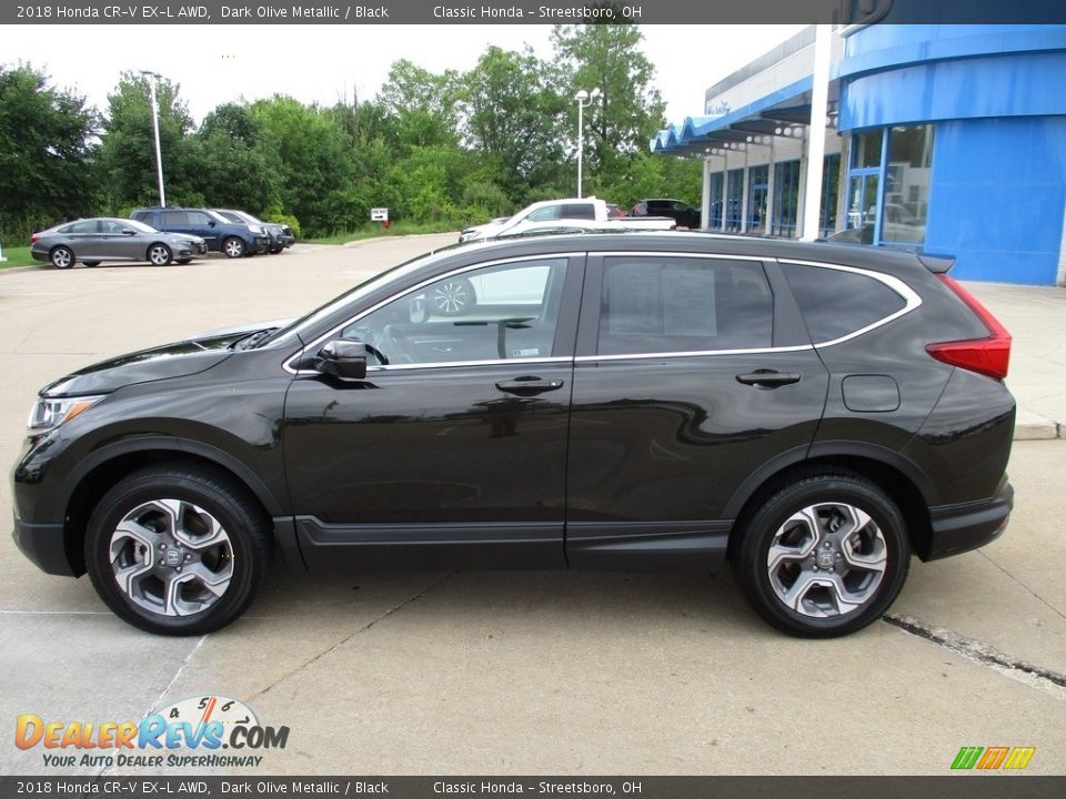 2018 Honda CR-V EX-L AWD Dark Olive Metallic / Black Photo #8