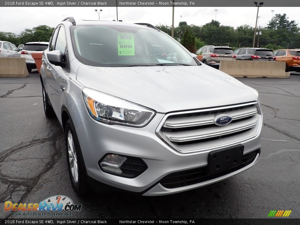 2018 Ford Escape SE 4WD Ingot Silver / Charcoal Black Photo #12