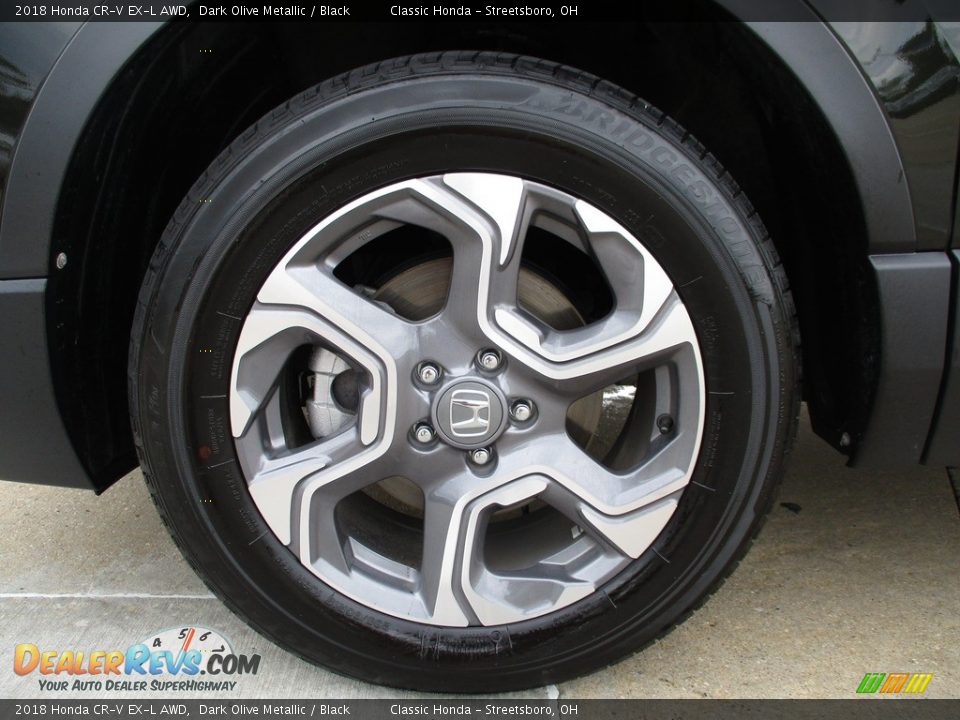 2018 Honda CR-V EX-L AWD Dark Olive Metallic / Black Photo #9