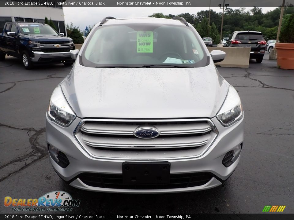 2018 Ford Escape SE 4WD Ingot Silver / Charcoal Black Photo #13