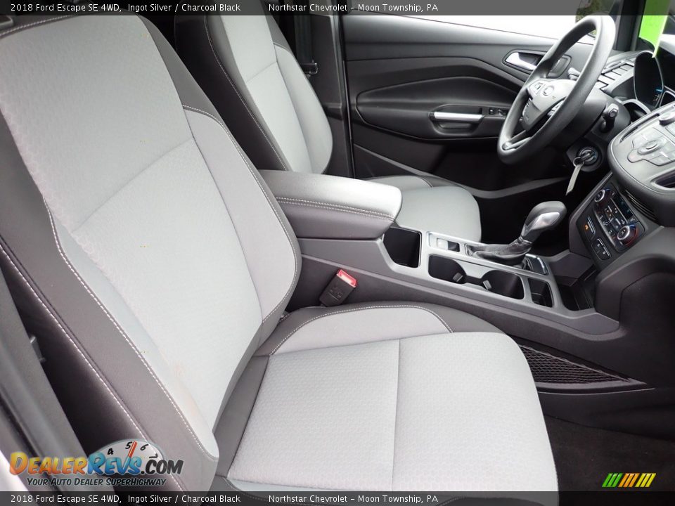 2018 Ford Escape SE 4WD Ingot Silver / Charcoal Black Photo #15