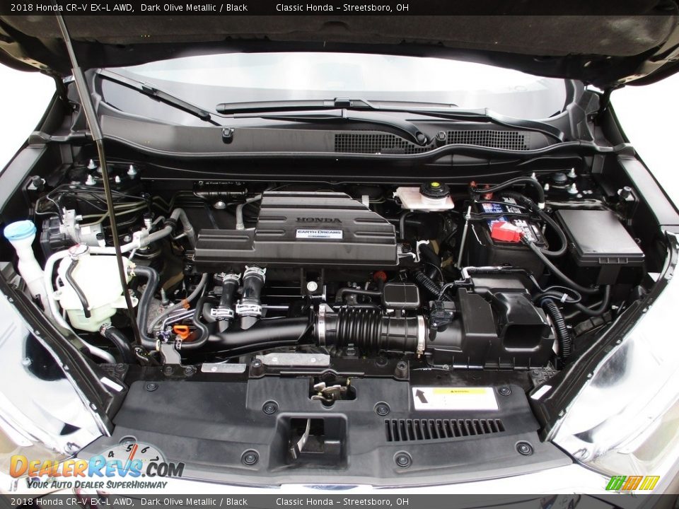 2018 Honda CR-V EX-L AWD Dark Olive Metallic / Black Photo #14