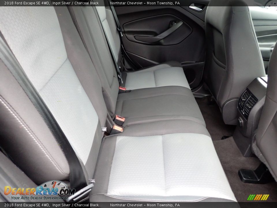 2018 Ford Escape SE 4WD Ingot Silver / Charcoal Black Photo #18