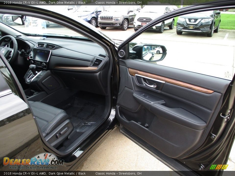 2018 Honda CR-V EX-L AWD Dark Olive Metallic / Black Photo #15