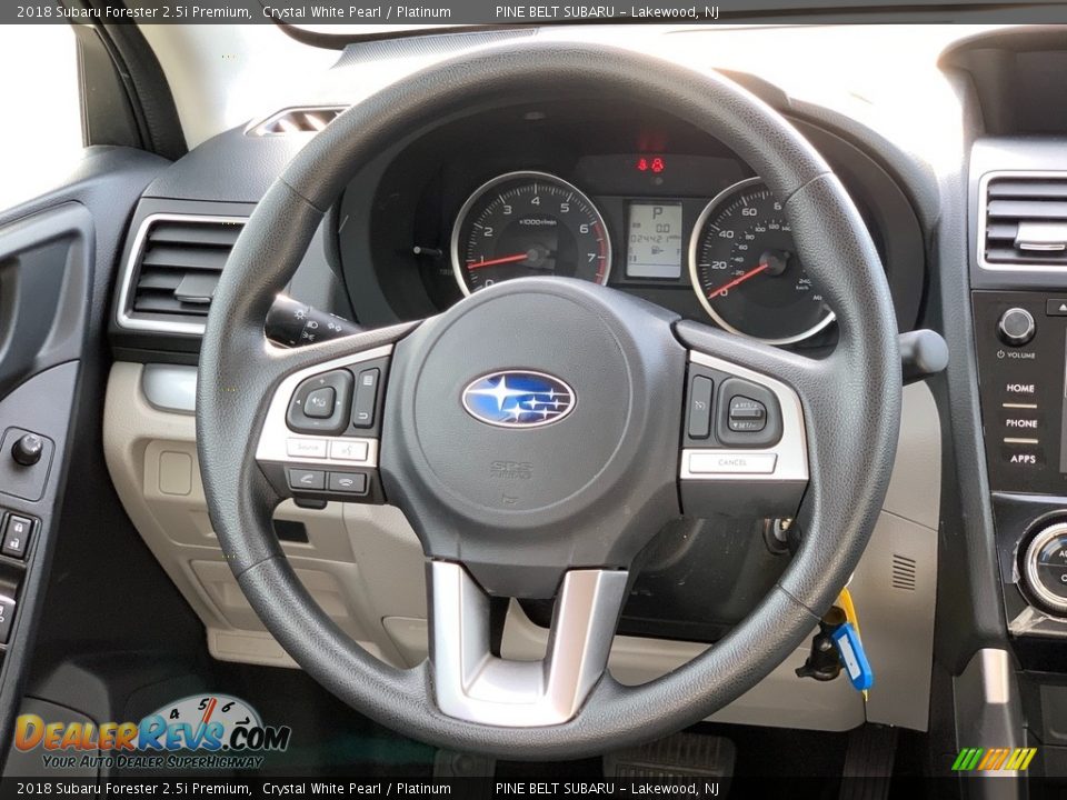 2018 Subaru Forester 2.5i Premium Crystal White Pearl / Platinum Photo #4