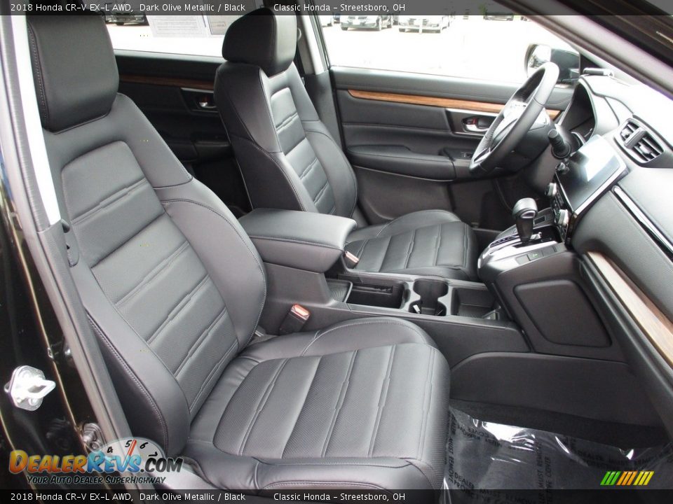 2018 Honda CR-V EX-L AWD Dark Olive Metallic / Black Photo #17