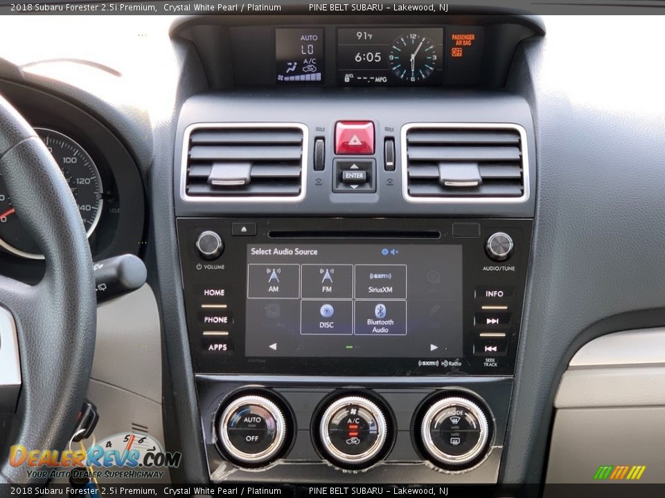 2018 Subaru Forester 2.5i Premium Crystal White Pearl / Platinum Photo #6
