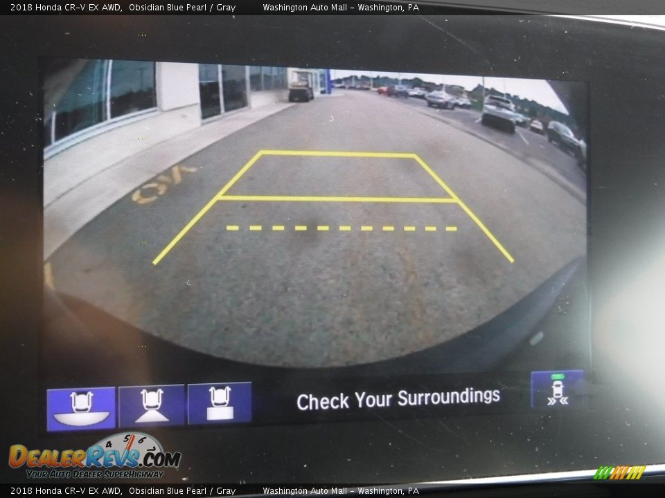2018 Honda CR-V EX AWD Obsidian Blue Pearl / Gray Photo #21