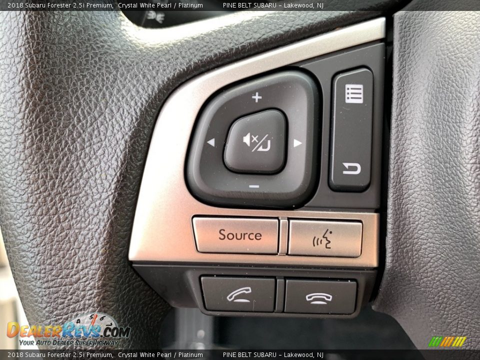 2018 Subaru Forester 2.5i Premium Crystal White Pearl / Platinum Photo #9