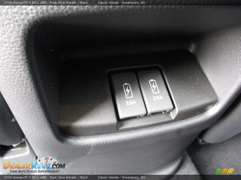 2018 Honda CR-V EX-L AWD Dark Olive Metallic / Black Photo #23
