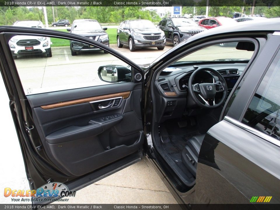 2018 Honda CR-V EX-L AWD Dark Olive Metallic / Black Photo #24