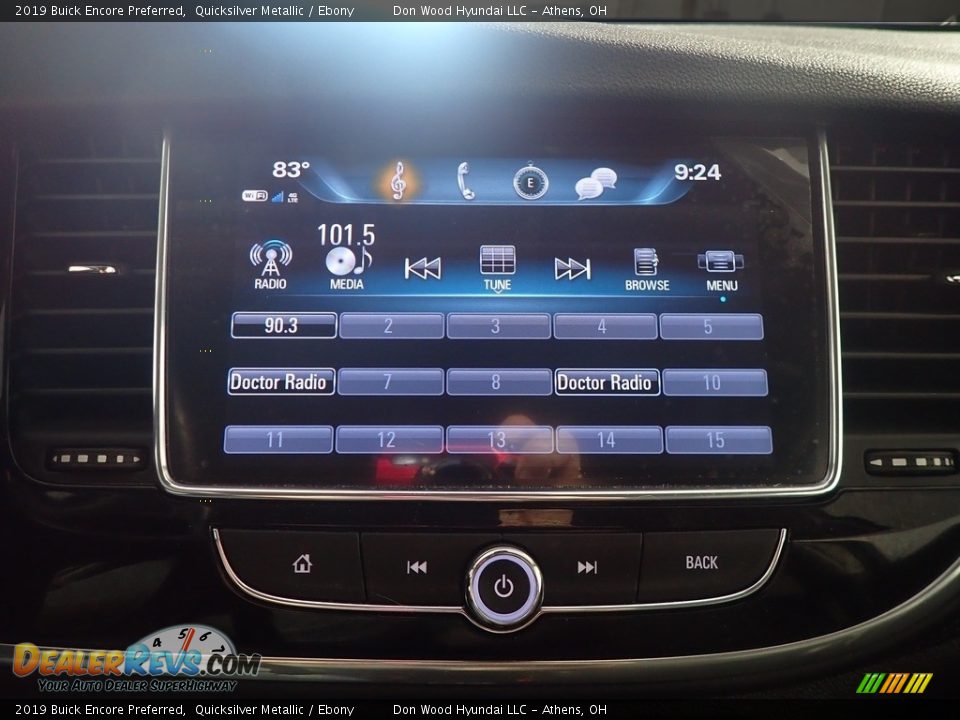 2019 Buick Encore Preferred Quicksilver Metallic / Ebony Photo #26