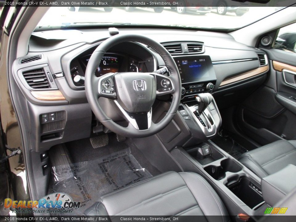 2018 Honda CR-V EX-L AWD Dark Olive Metallic / Black Photo #26