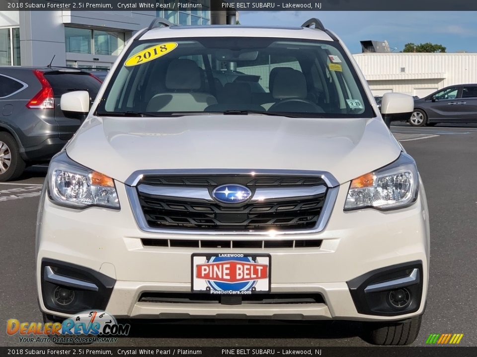 2018 Subaru Forester 2.5i Premium Crystal White Pearl / Platinum Photo #14