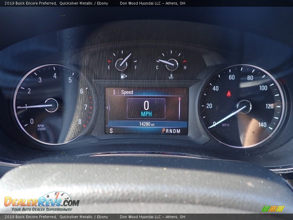 2019 Buick Encore Preferred Quicksilver Metallic / Ebony Photo #28