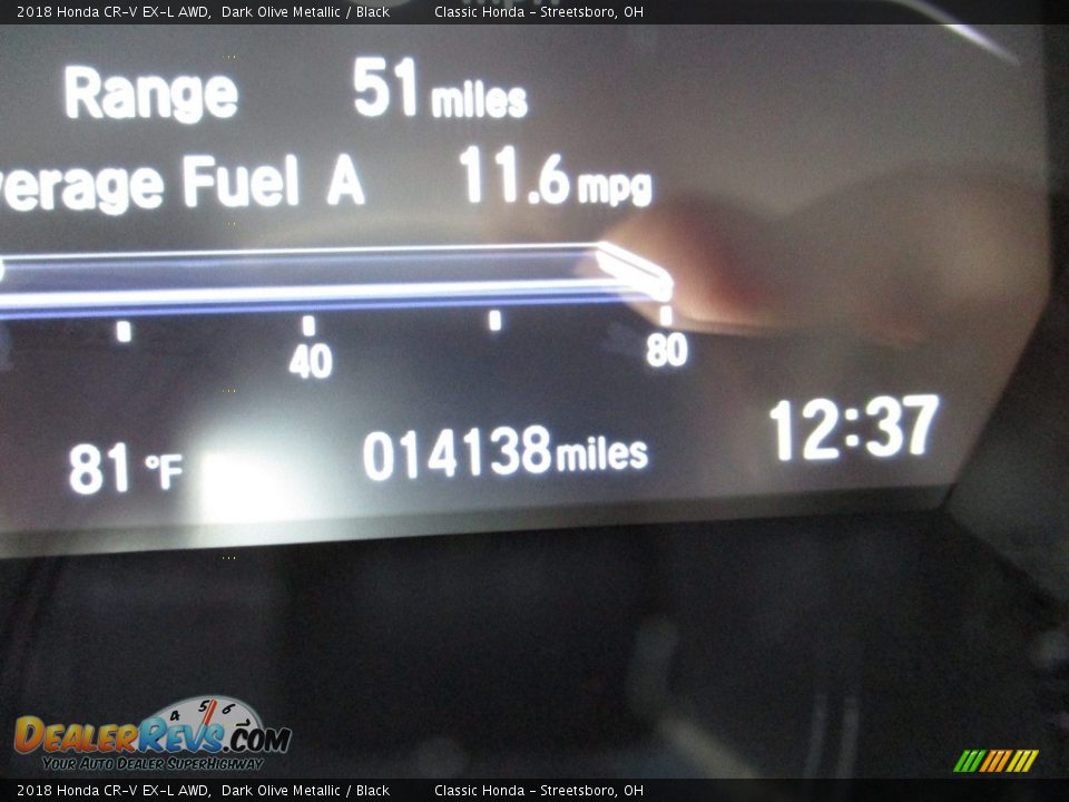 2018 Honda CR-V EX-L AWD Dark Olive Metallic / Black Photo #28