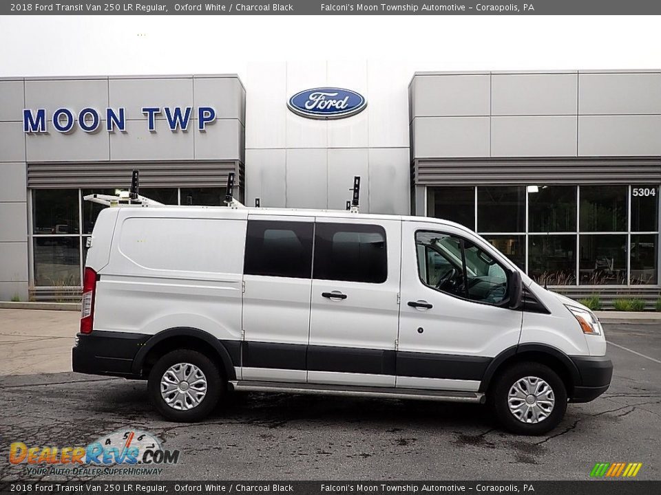 2018 Ford Transit Van 250 LR Regular Oxford White / Charcoal Black Photo #1