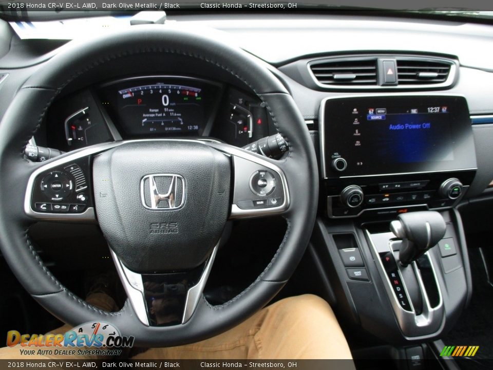 2018 Honda CR-V EX-L AWD Dark Olive Metallic / Black Photo #29