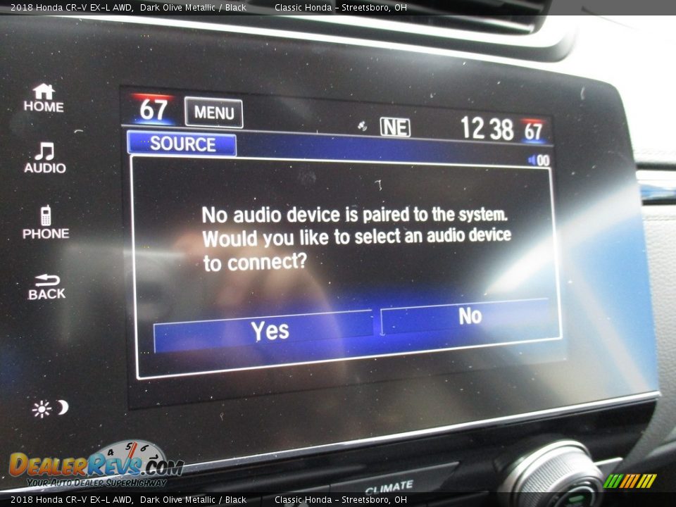 2018 Honda CR-V EX-L AWD Dark Olive Metallic / Black Photo #34