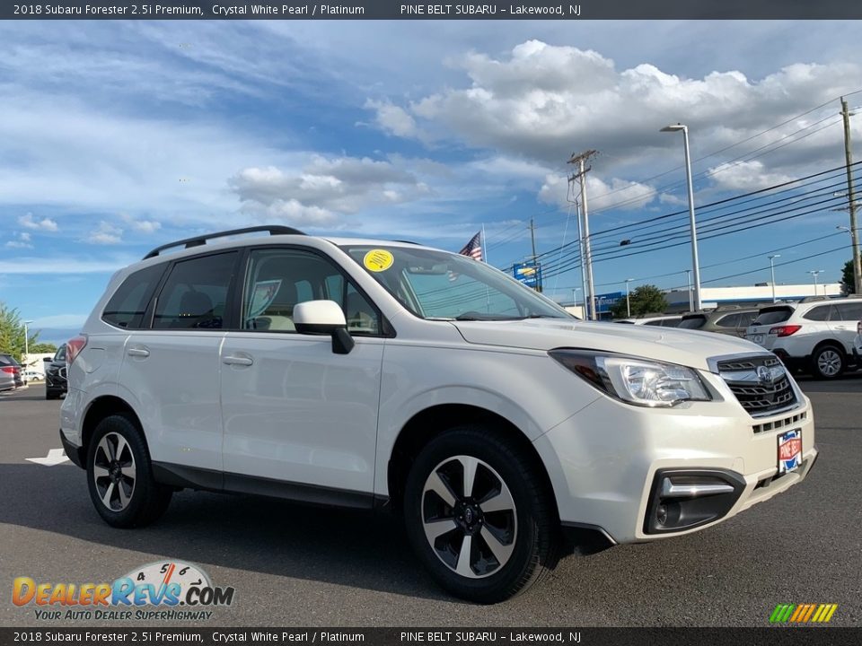 2018 Subaru Forester 2.5i Premium Crystal White Pearl / Platinum Photo #21