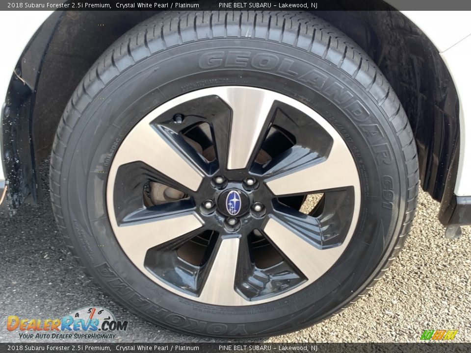 2018 Subaru Forester 2.5i Premium Crystal White Pearl / Platinum Photo #22