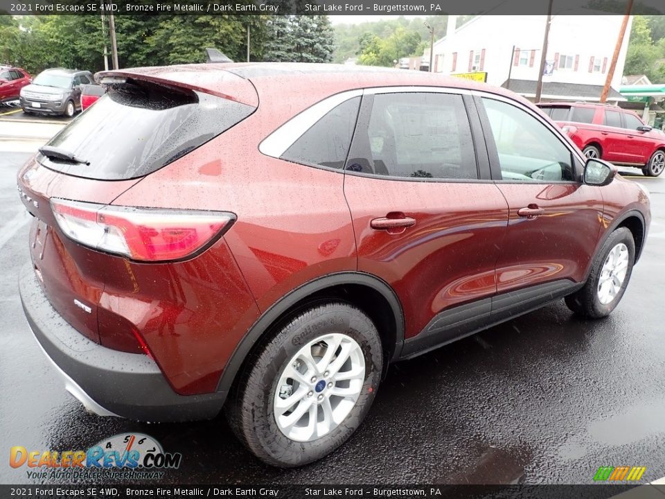 2021 Ford Escape SE 4WD Bronze Fire Metallic / Dark Earth Gray Photo #6