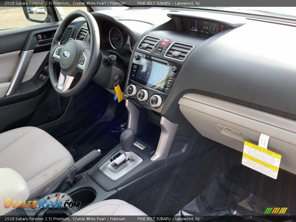 2018 Subaru Forester 2.5i Premium Crystal White Pearl / Platinum Photo #24