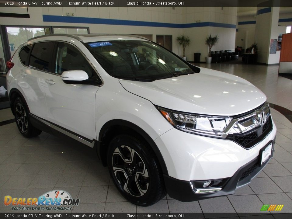 2019 Honda CR-V Touring AWD Platinum White Pearl / Black Photo #3