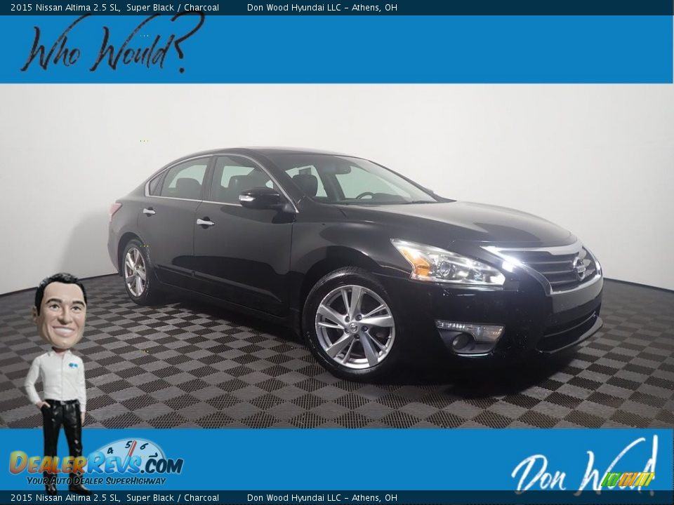 2015 Nissan Altima 2.5 SL Super Black / Charcoal Photo #1