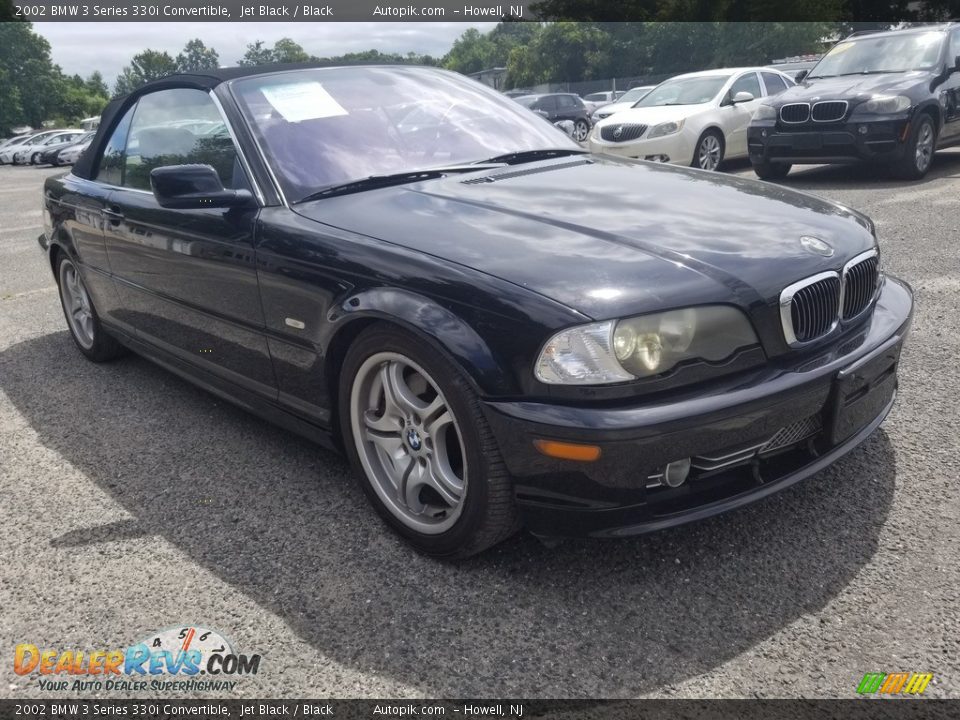 2002 BMW 3 Series 330i Convertible Jet Black / Black Photo #2