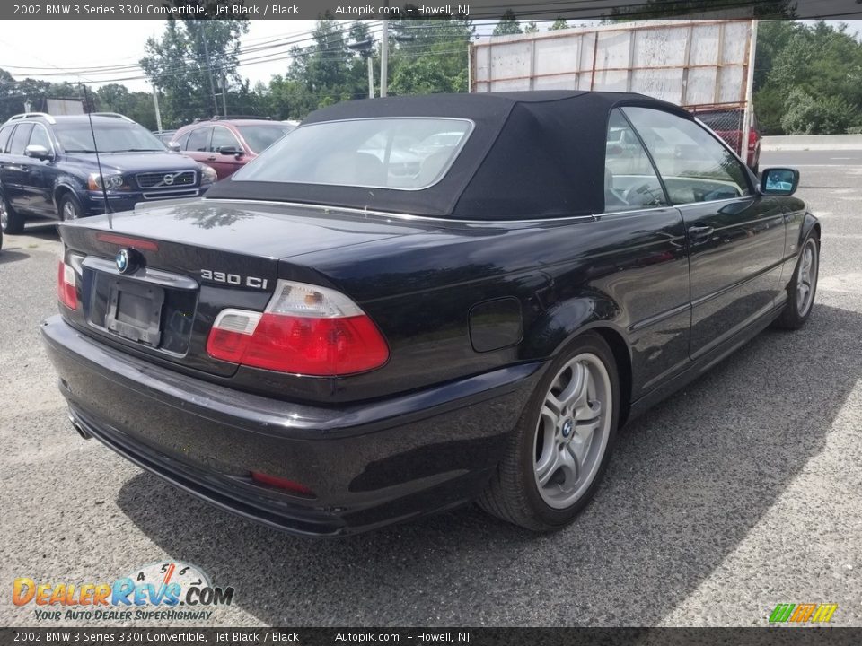 2002 BMW 3 Series 330i Convertible Jet Black / Black Photo #4