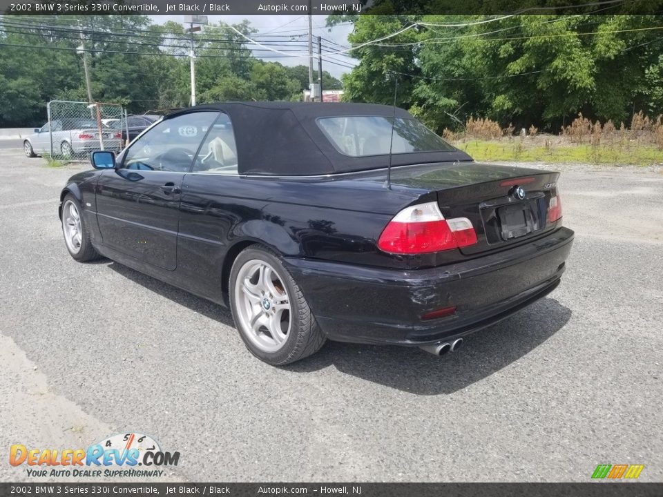 2002 BMW 3 Series 330i Convertible Jet Black / Black Photo #7