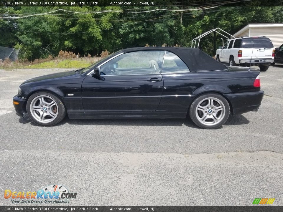 2002 BMW 3 Series 330i Convertible Jet Black / Black Photo #9