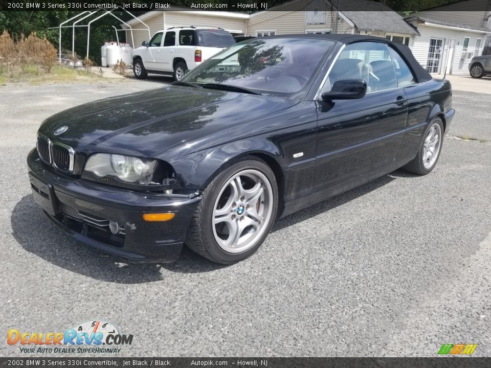 2002 BMW 3 Series 330i Convertible Jet Black / Black Photo #10