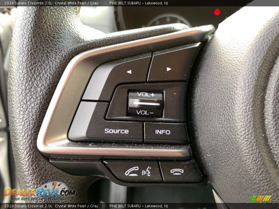 2019 Subaru Crosstrek 2.0i Crystal White Pearl / Gray Photo #9