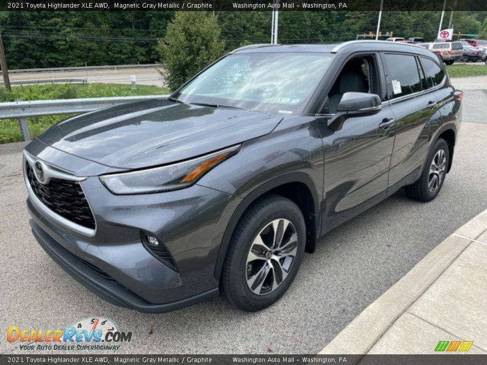 2021 Toyota Highlander XLE AWD Magnetic Gray Metallic / Graphite Photo #7