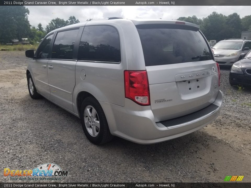 2011 Dodge Grand Caravan Crew Bright Silver Metallic / Black/Light Graystone Photo #4