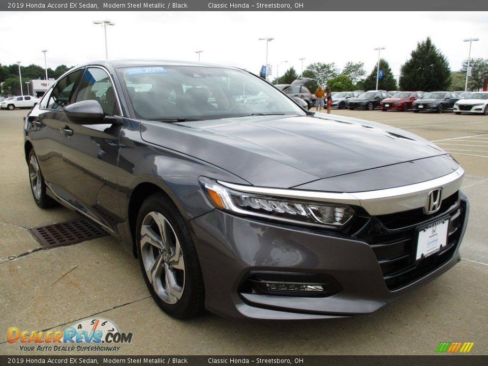 2019 Honda Accord EX Sedan Modern Steel Metallic / Black Photo #3