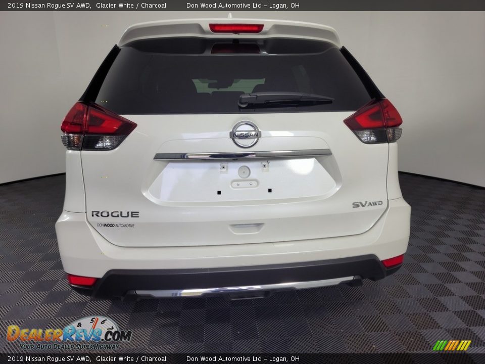 2019 Nissan Rogue SV AWD Glacier White / Charcoal Photo #8