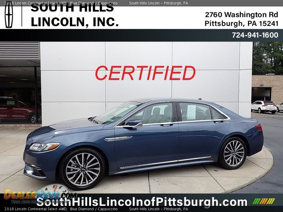 2018 Lincoln Continental Select AWD Blue Diamond / Cappuccino Photo #1