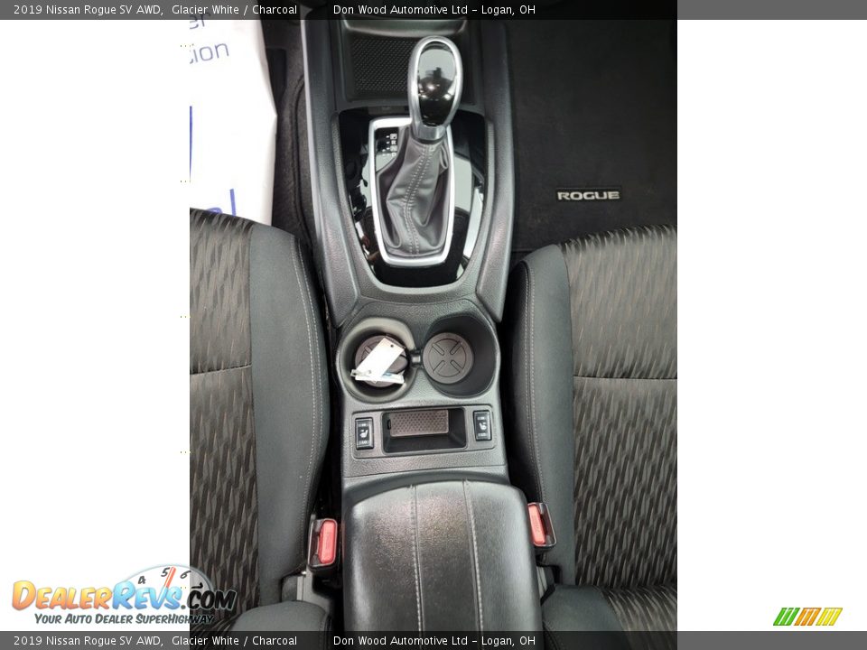 2019 Nissan Rogue SV AWD Glacier White / Charcoal Photo #23