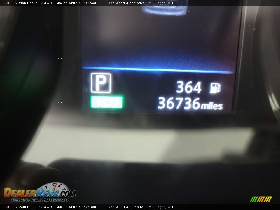 2019 Nissan Rogue SV AWD Glacier White / Charcoal Photo #33