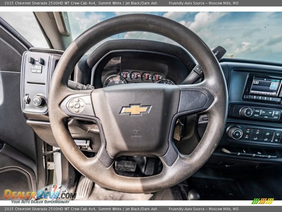 2015 Chevrolet Silverado 2500HD WT Crew Cab 4x4 Summit White / Jet Black/Dark Ash Photo #33