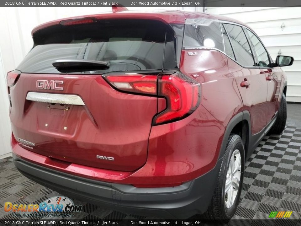 2018 GMC Terrain SLE AWD Red Quartz Tintcoat / ­Jet Black Photo #8