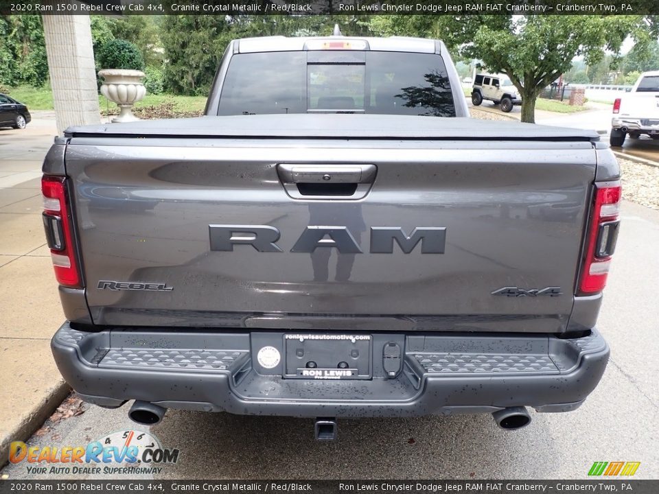 2020 Ram 1500 Rebel Crew Cab 4x4 Granite Crystal Metallic / Red/Black Photo #3