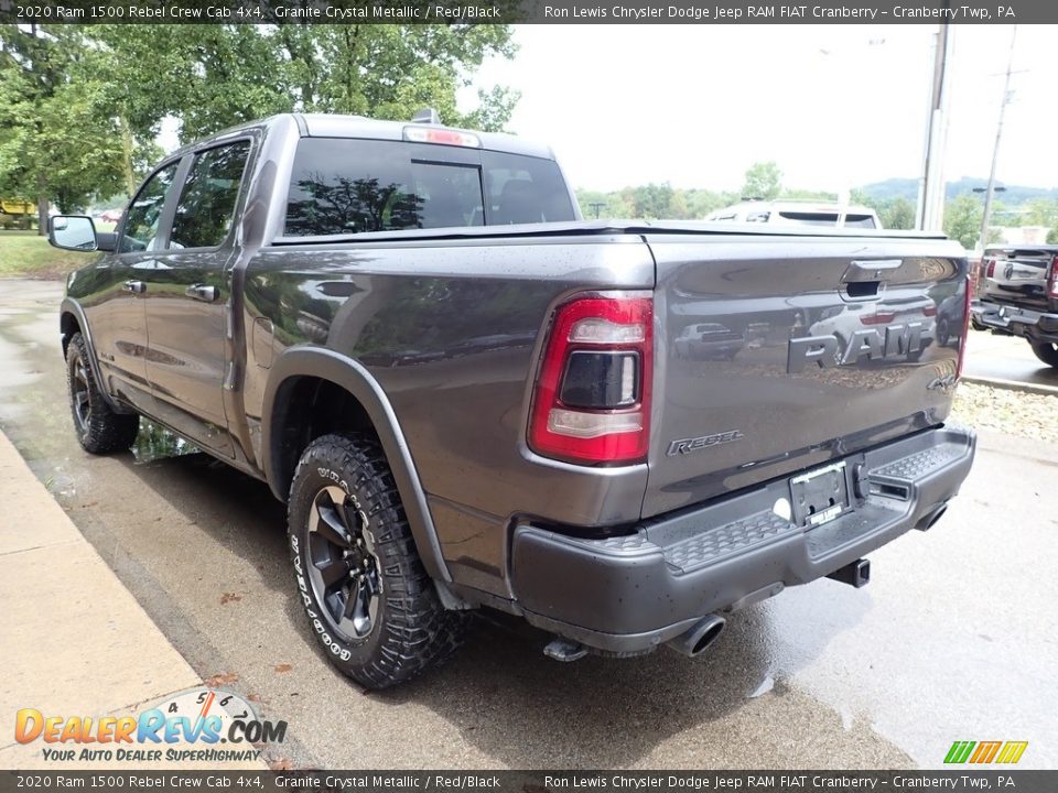 2020 Ram 1500 Rebel Crew Cab 4x4 Granite Crystal Metallic / Red/Black Photo #4