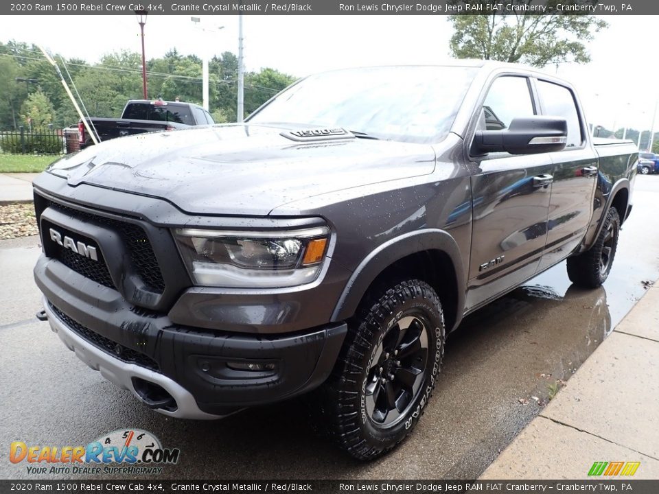 2020 Ram 1500 Rebel Crew Cab 4x4 Granite Crystal Metallic / Red/Black Photo #6