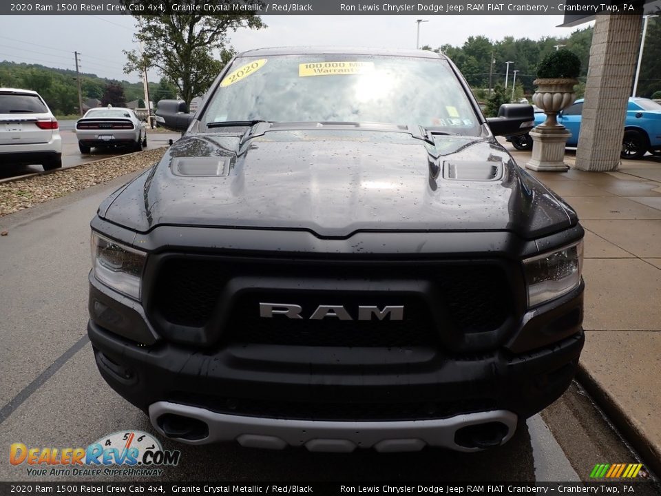 2020 Ram 1500 Rebel Crew Cab 4x4 Granite Crystal Metallic / Red/Black Photo #7