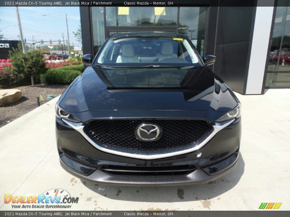 2021 Mazda CX-5 Touring AWD Jet Black Mica / Parchment Photo #2